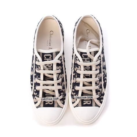 christian dior oblique canvas sneakers.